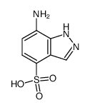 7-amino-1(2)H-indazole-4-sulfonic acid结构式