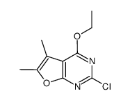2-chloro-4-ethoxy-5,6-dimethylfuro[2,3-d]pyrimidine结构式