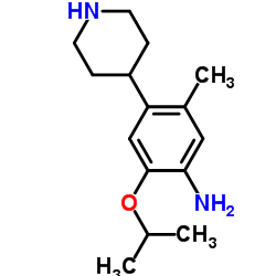 2-Isopropoxy-5-methyl-4-(4-piperidinyl)aniline Structure