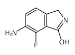 6-AMINO-7-FLUOROISOINDOLIN-1-ONE structure