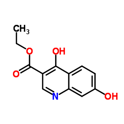 4,7-二羟基-3-喹啉羧酸乙酯结构式