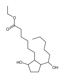 ethyl 6-[2-hydroxy-5-(1-hydroxyhexyl)cyclopentyl]hexanoate结构式