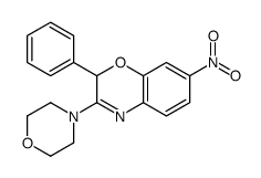 3-morpholin-4-yl-7-nitro-2-phenyl-2H-1,4-benzoxazine结构式