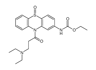 2-Carbethoxyamino-5-oxo-10-(β-diethylaminopropionyl)phenothiazine Structure
