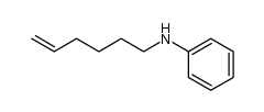 hex-5-enyl-phenyl-amine结构式