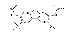 2,7-bis(acetylamino)-3,6-di-t-butylfluorene结构式