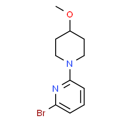 2-bromo-6-(4-Methoxypiperidin-1-yl)pyridine结构式