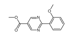 2-(2-methoxy-phenyl)-pyrimidine-5-carboxylic acid methyl ester结构式