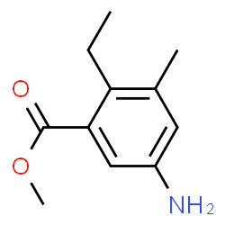 Benzoic acid, 5-amino-2-ethyl-3-methyl-, methyl ester (9CI) Structure