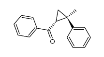 phenyl(trans-2-methyl-2-phenylcyclopropyl)methanone结构式
