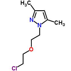 1-[2-(2-Chloroethoxy)ethyl]-3,5-dimethyl-1H-pyrazole结构式