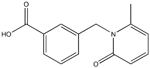 3-[(2-Methyl-6-oxo-1(6H)-pyridinyl)methyl]benzoic acid结构式