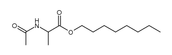 DL-N-acetyl alanine n-octyl ester结构式