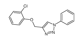 4-[(2-chlorophenoxy)methyl]-1-phenyltriazole结构式