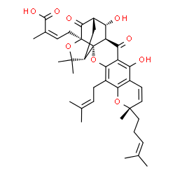 9R-10alpha-Hydroxyepigambogic acid Structure