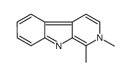 1,2-dimethylpyrido[3,4-b]indole结构式