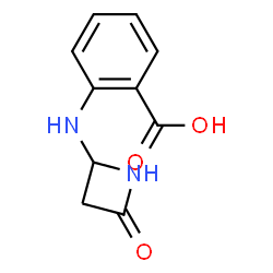 Benzoic acid, 2-[(4-oxo-2-azetidinyl)amino]- (9CI) Structure