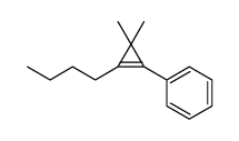 (2-butyl-3,3-dimethylcyclopropen-1-yl)benzene Structure