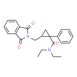 (Z)-1-PHENYL-1-DIETHYLAMINO CARBONYL-2-PHTHALIMIDOMETHYL CYCLOPROPANE Structure