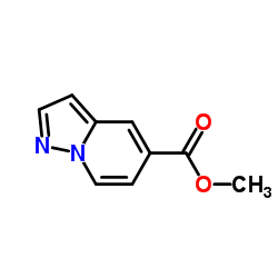 methyl pyrazolo[1,5-a]pyridine-5-carboxylate结构式