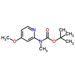 2-Methyl-2-propanyl (4-methoxy-2-pyridinyl)methylcarbamate Structure