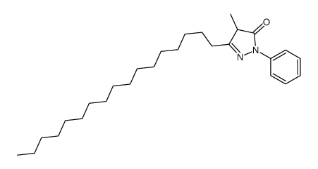 5-heptadecyl-4-methyl-2-phenyl-4H-pyrazol-3-one Structure
