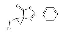 (1S,3R)-1-Bromomethyl-5-phenyl-6-oxa-4-aza-spiro[2.4]hept-4-en-7-one Structure