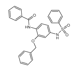 N-(2-(benzyloxy)-4-(phenylsulfonamido)phenyl)benzamide结构式