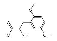 2-amino-3-(2,5-dimethoxyphenyl)propanoic acid结构式