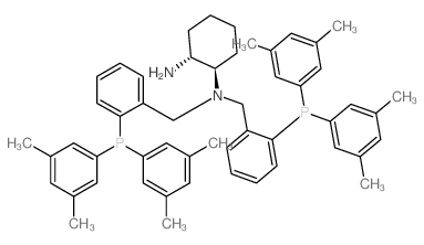 (1R,2R)-N1,N1-BIS(2-(BIS(3,5-DIMETHYLPHENYL)PHOSPHINO)BENZYL)CYCLOHEXANE-1,2-DIAMINE structure