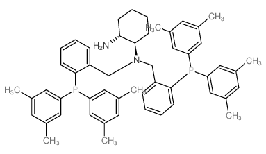 (1R,2R)-N1,N1-BIS(2-(BIS(3,5-DIMETHYLPHENYL)PHOSPHINO)BENZYL)CYCLOHEXANE-1,2-DIAMINE Structure