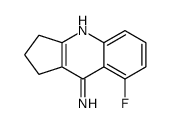 8-fluoro-2,3-dihydro-1H-cyclopenta[b]quinolin-9-amine结构式