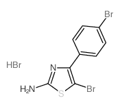 2-Amino-5-bromo-4-(4-bromophenyl)-1,3-thiazole hydrobromide Structure