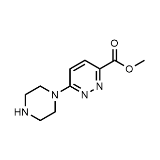 Methyl 6-(piperazin-1-yl)pyridazine-3-carboxylate structure