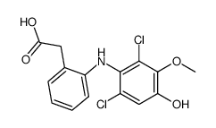 2-[(2,6-dichloro-3-methoxy-4-hydroxyphenyl)amino]phenylacetic acid结构式