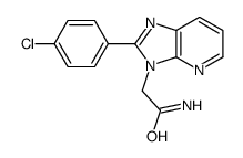 2-[2-(4-chlorophenyl)imidazo[4,5-b]pyridin-3-yl]acetamide结构式