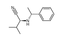 (S)-3-methyl-2-(((R)-1-phenylethyl)amino)butanenitrile结构式