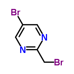 5-Bromo-2-(bromomethyl)pyrimidine structure