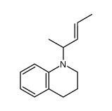 (E)-1-(pent-3-en-2-yl)-1,2,3,4-tetrahydroquinoline Structure