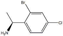 (1S)-1-(2-BROMO-4-CHLOROPHENYL)ETHYLAMINE结构式