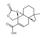(1'S,4a'S,8a'S)-5',5',8a'-trimethyl-2-oxo-4a',5',6',7',8',8a'-hexahydro-4'H-spiro[[1,3]dioxolane-4,1'-naphthalene]-2'-carboxylic acid结构式