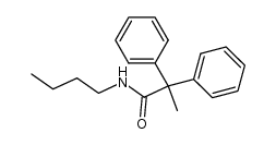 N-Butyl-2,2-diphenyl-propionamide结构式