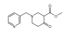 methyl 4-oxo-1-(pyridin-3-ylmethyl)piperidine-3-carboxylate Structure