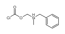 Benzyl(chlorformyloxymethyl)methylsilan Structure