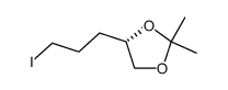 (S)-4-(3-iodopropyl)-2,2-dimethyl-1,3-dioxolane结构式