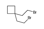 1,1-bis(2-bromoethyl)cyclobutane结构式