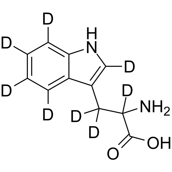 DL-Tryptophan-d8 structure