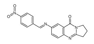 6-N-(4'-nitrobenzylidene)aminodeoxyvasicinone Structure