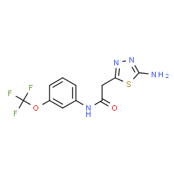 5-AMINO-N-[3-(TRIFLUOROMETHOXY)PHENYL]-1,3,4-THIADIAZOLE-2-ACETAMIDE Structure