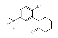 1-(2-Bromo-5-(trifluoromethyl)phenyl)piperidin-2-one Structure